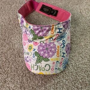 Coach Colorful Floral Print Visor